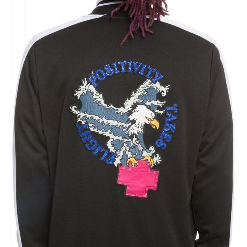 NWT PINK DOLPHIN TAKE FLIGHT JACKET BLACK